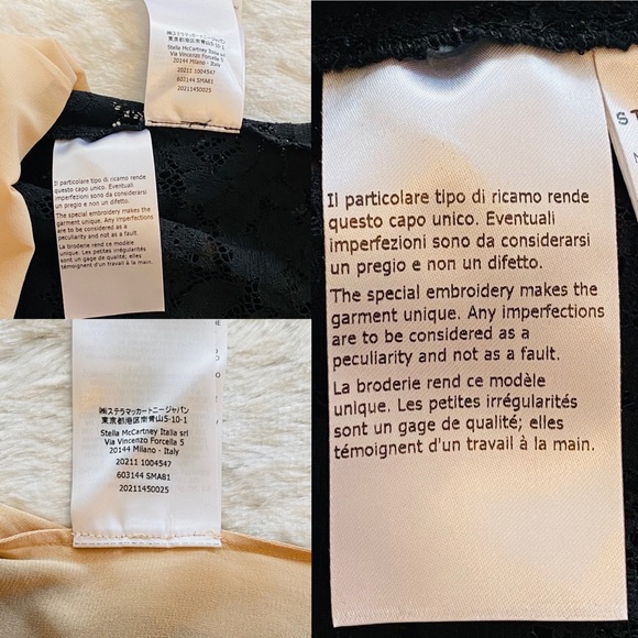 [Stella McCartney] Edith Black Corded Lace Bodycon Mini Dress - ASO Emma Watson - Picture 9 of 16